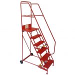 Knock down mobile warehouse safety steps