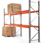 2 bays of used pallet racking (3000mm high x 1100mm deep x 2700mm wide)