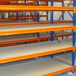 2 bays of new longspan warehouse shelving (2500mm high x 900mm deep x 2700mm wide 4 shelves)