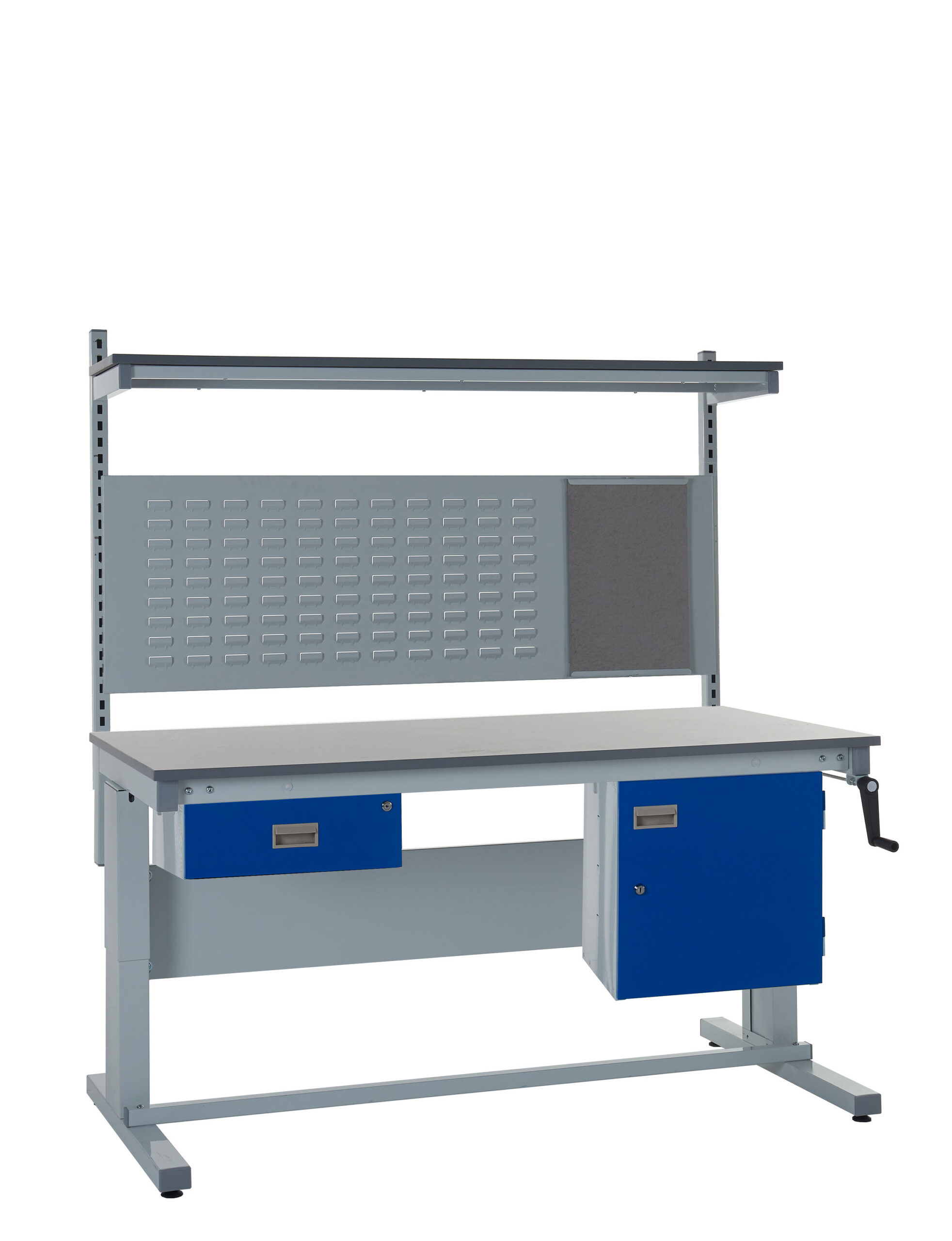 Adjustable height cantilever workbench